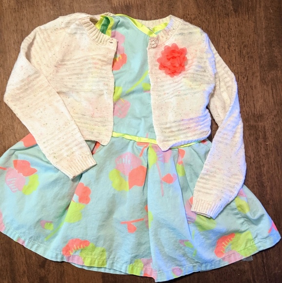 Cat & Jack Other - Cat & Jack Dress & Sweater Set